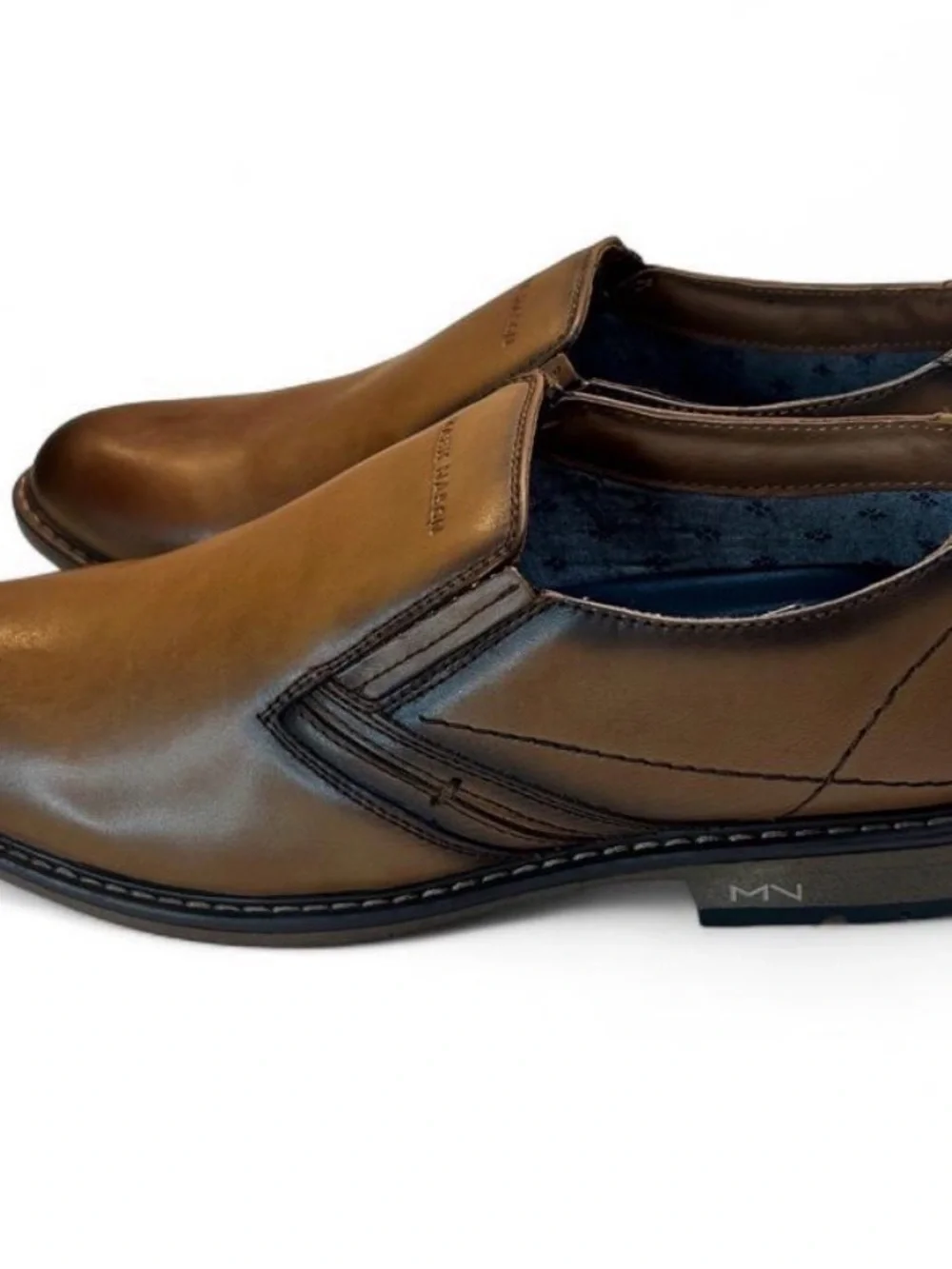 Mark Nason Men's Slip-On Leather Shoes - Brown